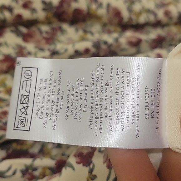 Sezane Maria Pink Floral Skirt - Picture 8 of 11